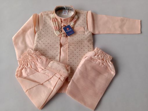 Picture of MDL03713 :: Size:3-4 Years :: Boys Party Wear-Sherwani and Dhoti Sets