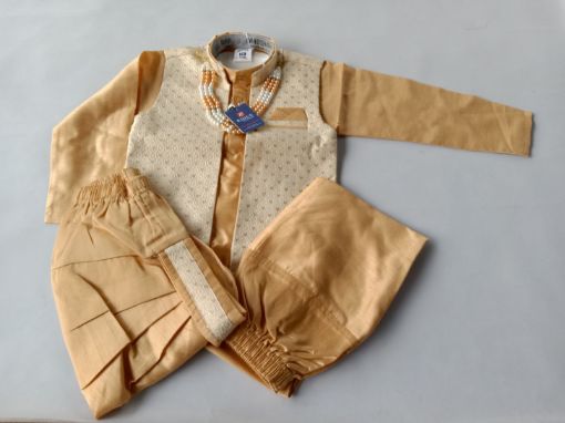 Picture of MDL03713 :: Size:5-6 Years :: Boys Party Wear-Sherwani and Dhoti Sets