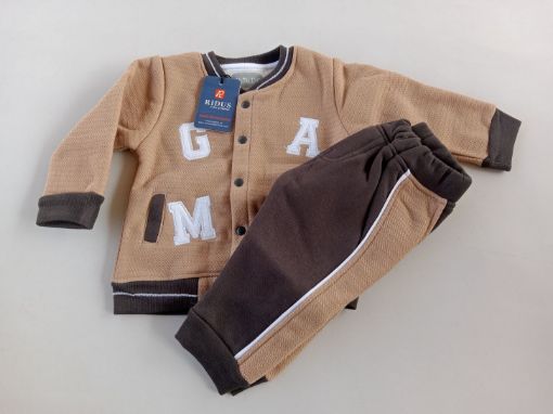 Picture of MDL03800 :: Size:9-12 Months :: Boys Full Sleave T Shirt and Pants Set
