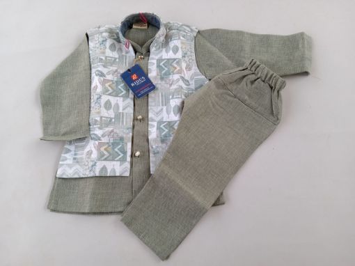 Picture of MDL03860 :: Size:9-12 Months :: Boys Party Wear-Sherwani and Dhoti Sets