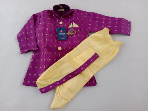 Picture of MDL03863 :: Size:12-18 Months :: Boys Party Wear-Sherwani and Dhoti Sets