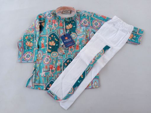 Picture of MDL03878 :: Size:9-12 Months :: Boys Party Wear-Sherwani and Dhoti Sets