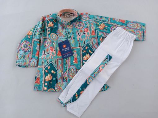Picture of MDL03880 :: Size:3-6 Months :: Boys Party Wear-Sherwani and Dhoti Sets
