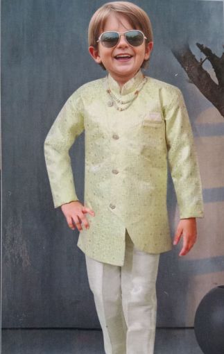 Picture of MDL03918 :: Size:3-4 Years :: Boys Party Wear-Sherwani and Dhoti Sets