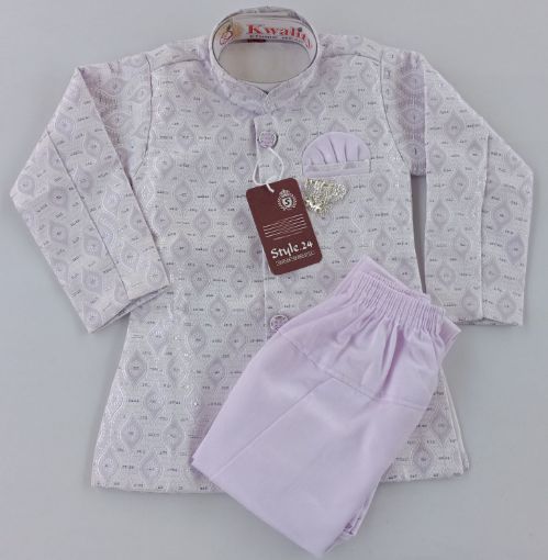 Picture of MDL03922 :: Size:9-12 Months :: Boys Party Wear-Sherwani and Dhoti Sets