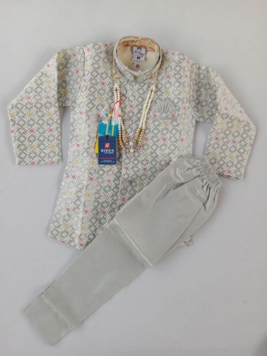 Picture of MDL03935 :: Size:3-4 Years :: Boys Party Wear-Sherwani and Dhoti Sets