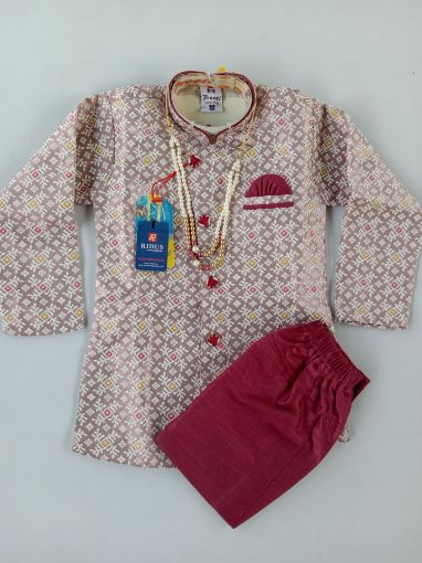 Picture of MDL03935 :: Size:4-5 Years :: Boys Party Wear-Sherwani and Dhoti Sets