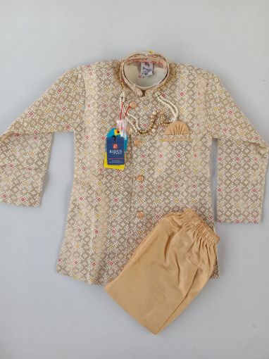 Picture of MDL03935 :: Size:5-6 Years :: Boys Party Wear-Sherwani and Dhoti Sets