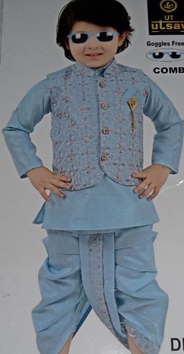 Picture of MDL03936 :: Size:2-3 Years :: Boys Party Wear-Sherwani and Dhoti Sets